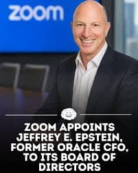 Zoom Appoints Former Oracle CFO Jeff Epstein to Board of Directors