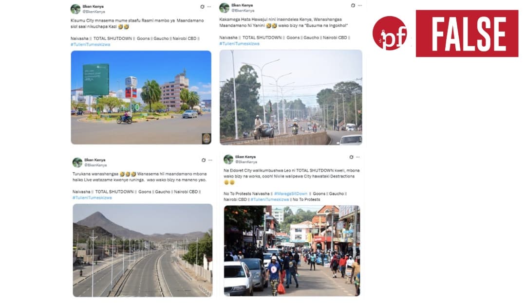 Do these images show scenes from June 17, 2025 around Kenya?