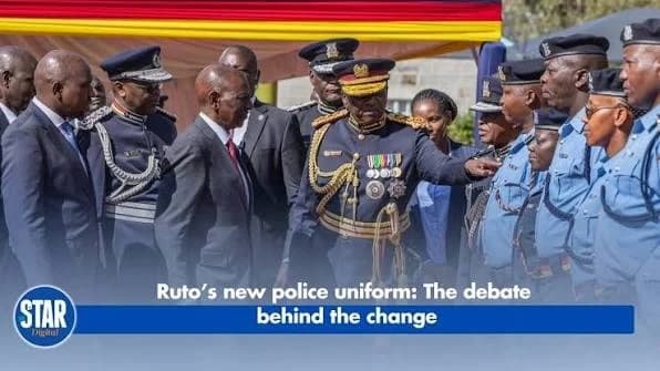 Ruto fires back at critics of new police uniforms
