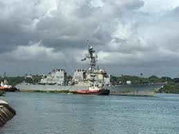 US Navy destroyer USS Ross arrives in Mombasa